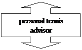 Up-Down Arrow Callout: personal tennis 
advisor
